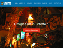 Tablet Screenshot of creativecapers.com